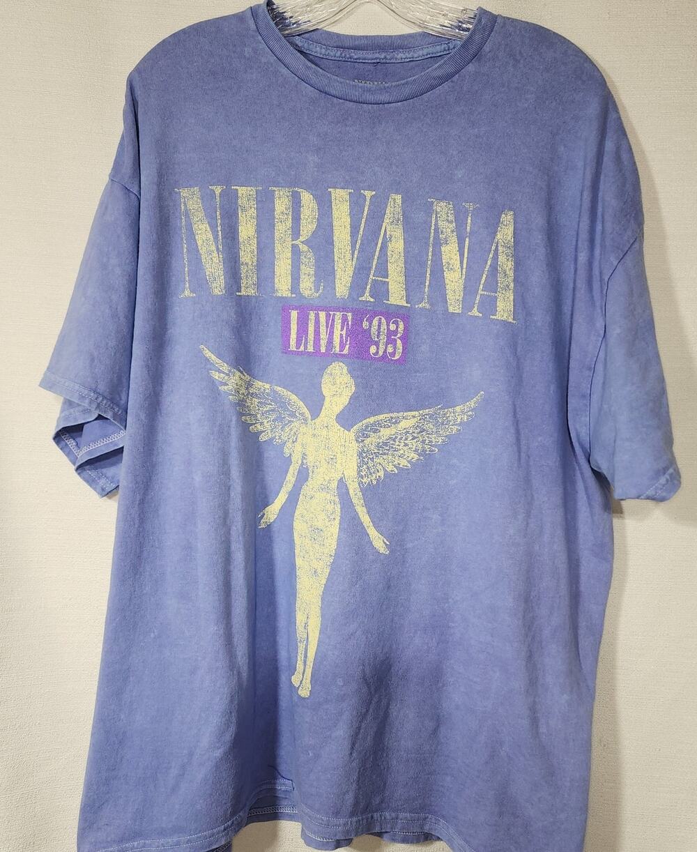 Nirvana Live 93' purple women's shirt faded size 2X